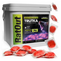 RatOut FLUO UV Brodifacoum 3 kg professioneller Nagetierköder