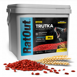 RatOut Brodifacoum Getreideköder 3 kg gegen Ratten und Mäuse