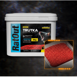 RatOut Getreideköder 3 kg professionelle Bekämpfung von Ratten und Mäusen