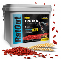 RatOut 3 kg Getreideköder professionelles Rattengift und Mäusegift