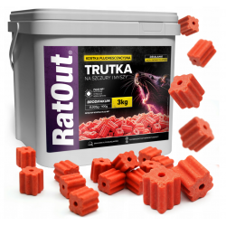 RatOut FLUO UV Brodifacoum Köderblöcke 3 kg gegen Ratten und Mäuse