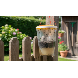Fliegenfalle für Garten, Terrasse, Stall und Außenbereich