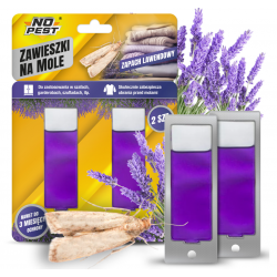 NO PEST Mottenhänger Lavendel 2er Set gegen Kleidermotten