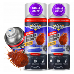NO PEST Fogger 2 x 400 ml gegen Bettwanzen, Kakerlaken und Flöhe