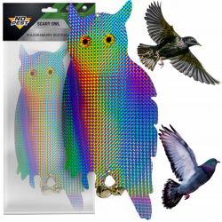 NO PEST Hologramm Eule zur Vogelabwehr gegen Tauben und Stare