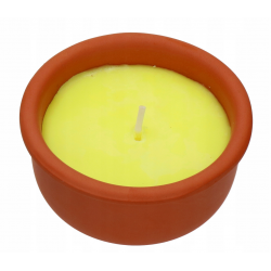 Citronella Kerze mit Zitronenduft für Garten und Terrasse