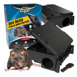 NO PEST Köderstation für Mäuse und Ratten mit Schlüssel