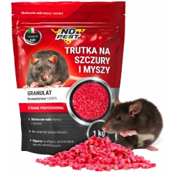 No Pest Bromadiolon Granulat 1 kg Rattengift gegen Mäuse und Ratten