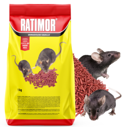 RATIMOR Bromadiolon 1 kg Granulatköder gegen Ratten und Mäuse