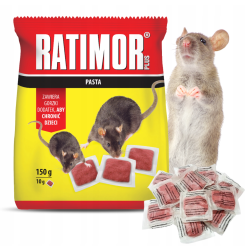 RATIMOR Bromadiolon 150 g Pastenköder gegen Ratten und Mäuse