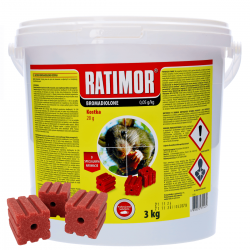 Ratimor, Bromadiolon Würfel, Rattengift, Mäusegift,